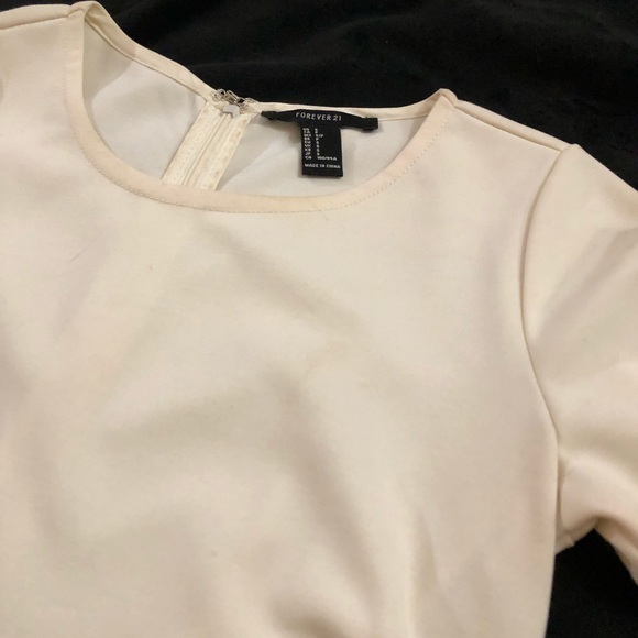 Dress w/ faux leather skirt and t-shirt top - Picture 2 of 4